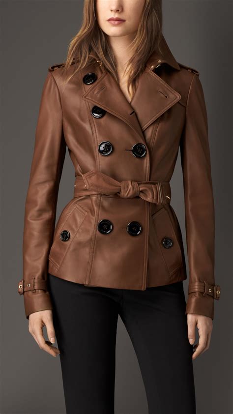 burberry jackets leather|Burberry leather jacket women's.